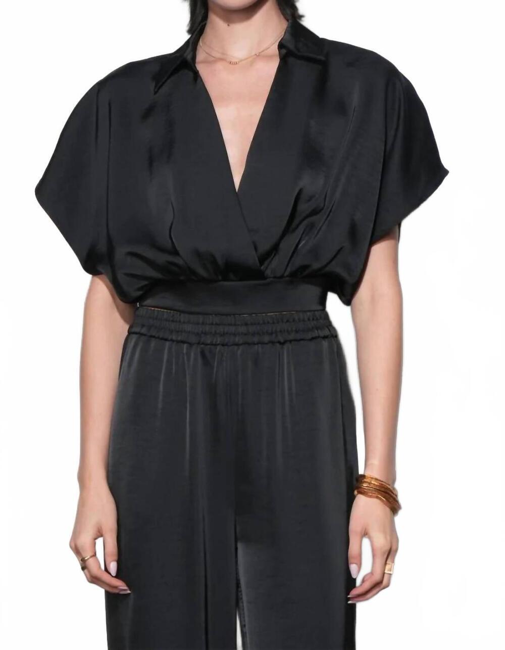 NEW GREYLIN nisa dolman sleeve top in black